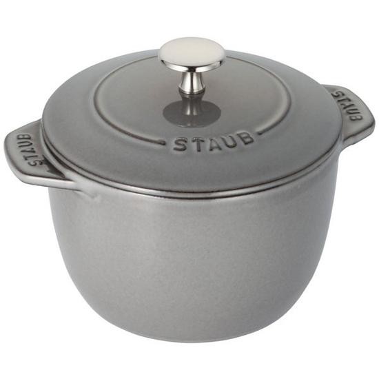 STAUB ストウブ 鍋 La Cocotte de GOHAN M 16cm 2合炊き 40509-703-0 グレー 3272342516182